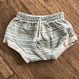 Childhoods Clothing cream and teal shorties